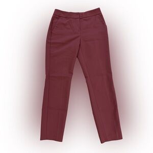 Express Burgundy Straight Leg Women's Pants